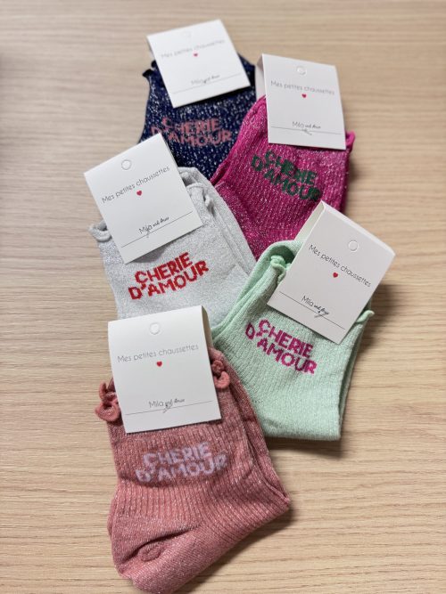 Chaussettes mi-longues "CHERIE D'AMOUR"