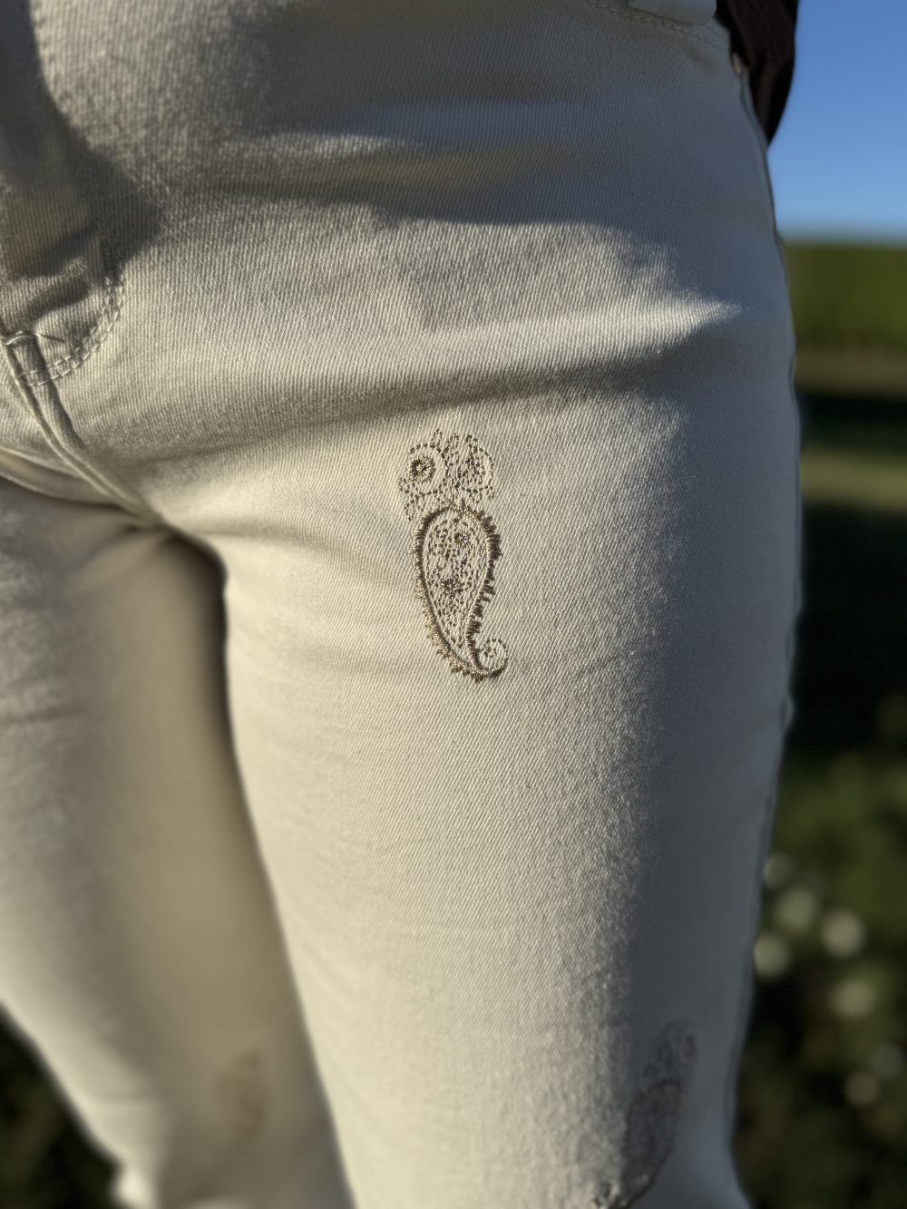 Jeans brodé Cashmere – Image 2
