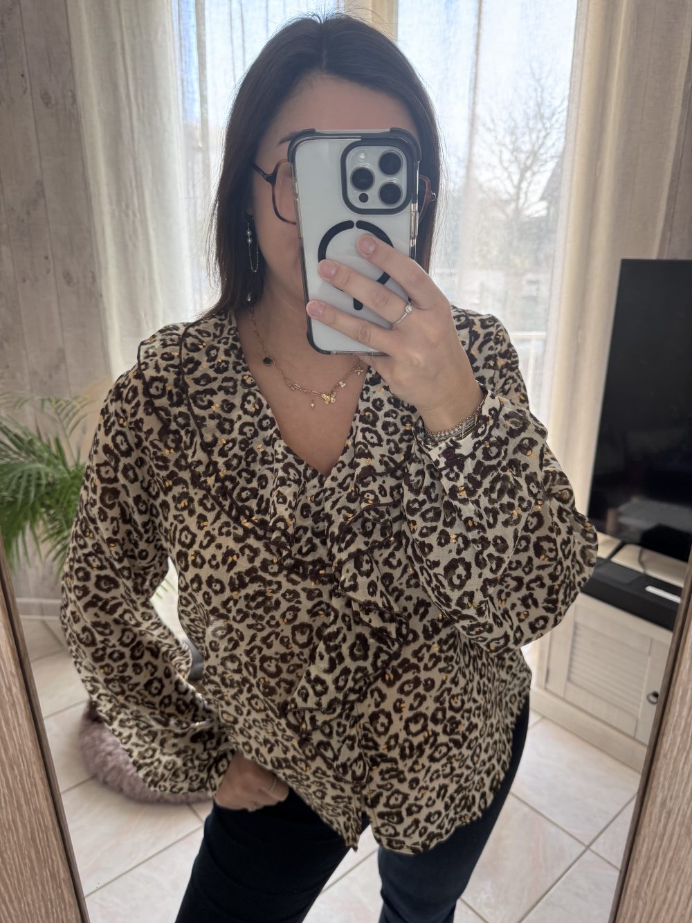 Blouse léopard Axelle