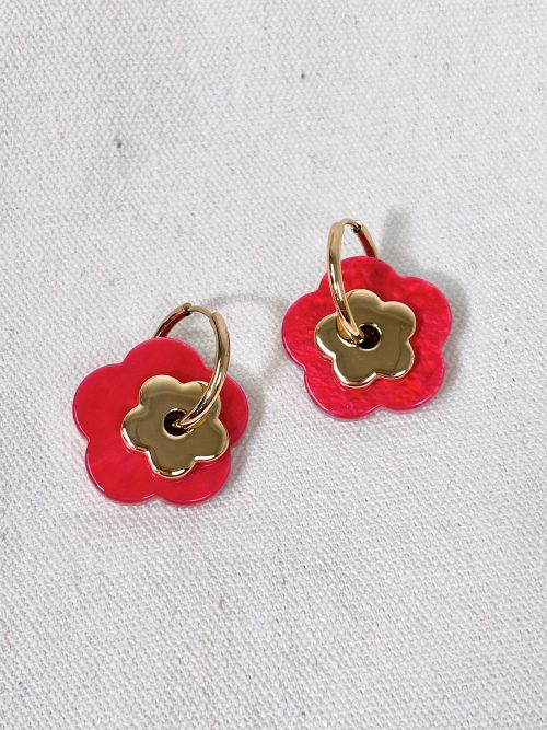 Boucles d'oreilles doubles Flore