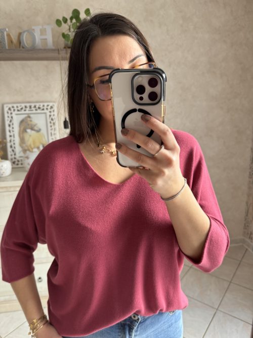 Pull Romy framboise