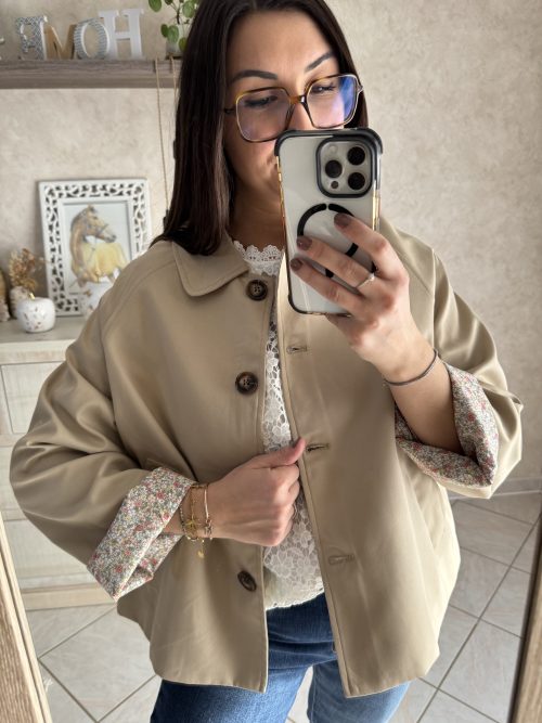 Trench liberty sable Ombeline