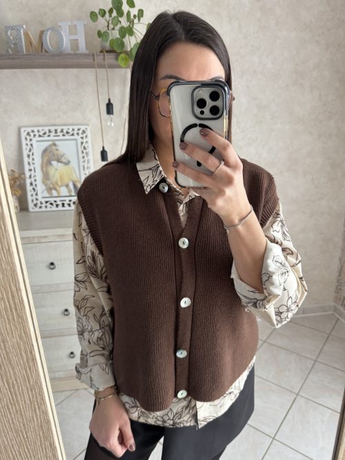 Gilet Alara chocolat