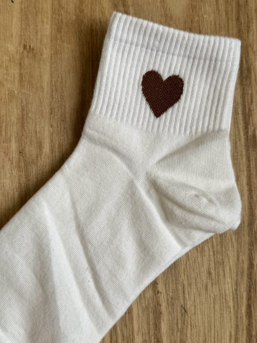 Chaussettes coeur chocolat