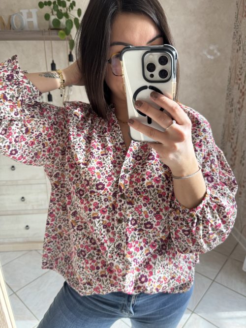 Blouse Pink Flower