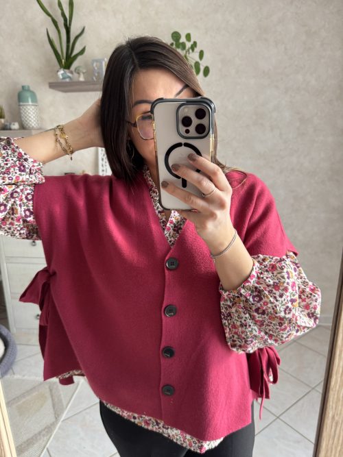 Gilet Floria magenta