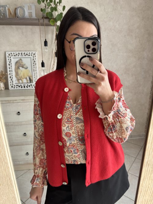 Gilet Alara rouge