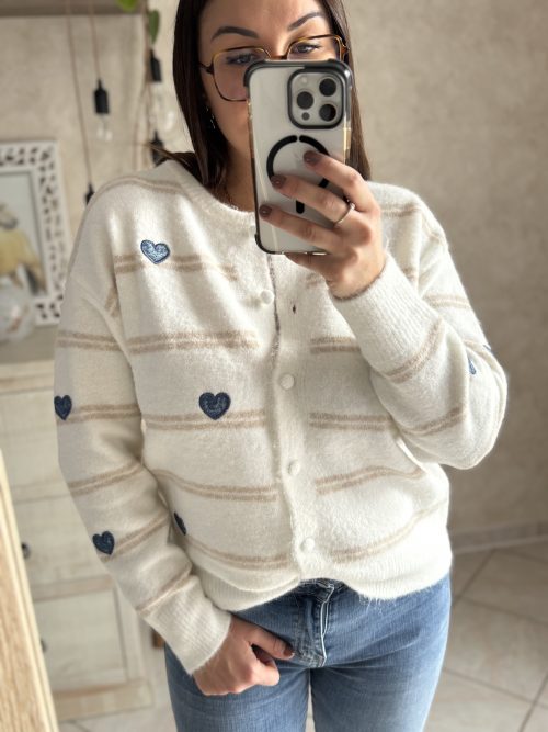 Gilet Alesio blanc