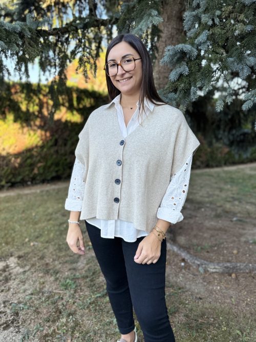 Gilet Floria beige