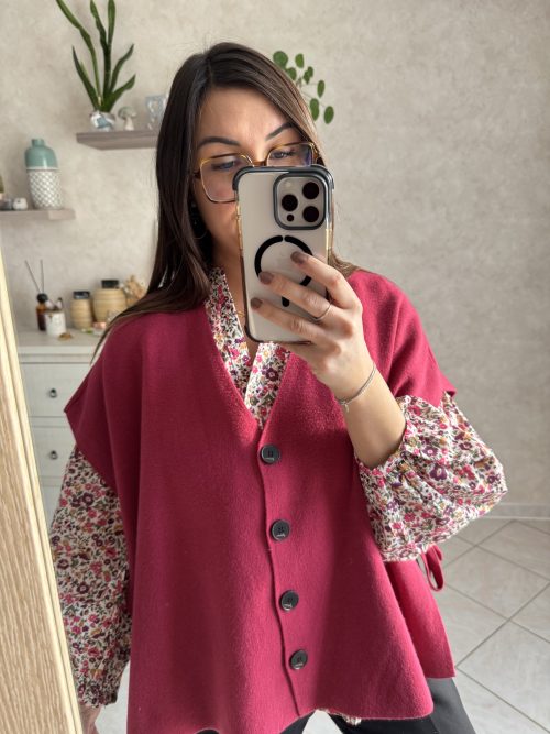 Gilet Floria magenta