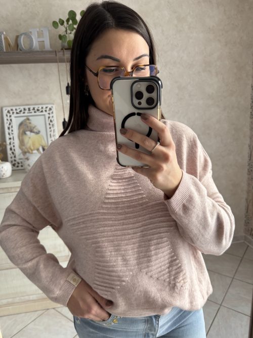 Pull Ilona rose poudré