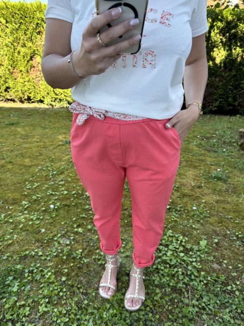 Pantalon liberty corail